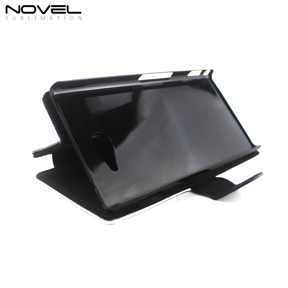 Phone Wallet For Sony M2 Sublimation Blank PU Flip Case