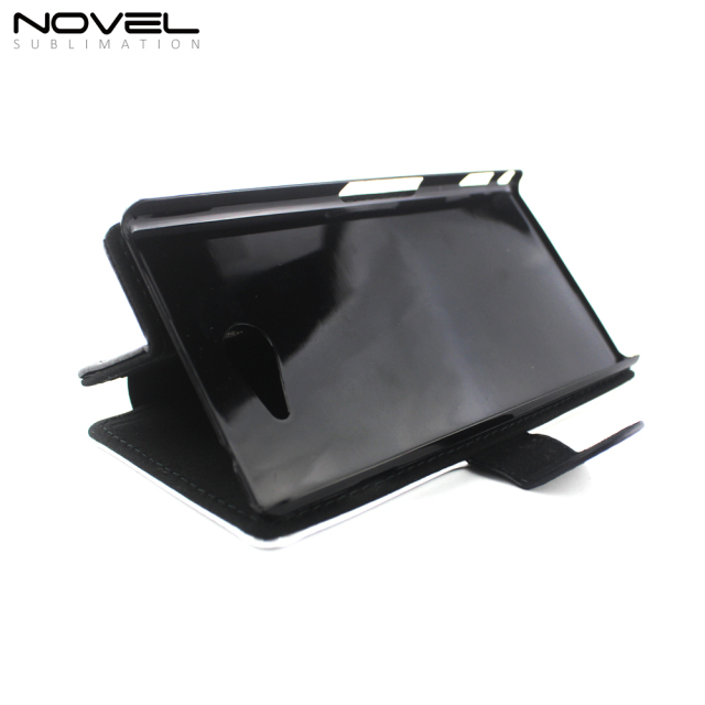 Phone Wallet For Sony M2 Sublimation Blank PU Flip Case