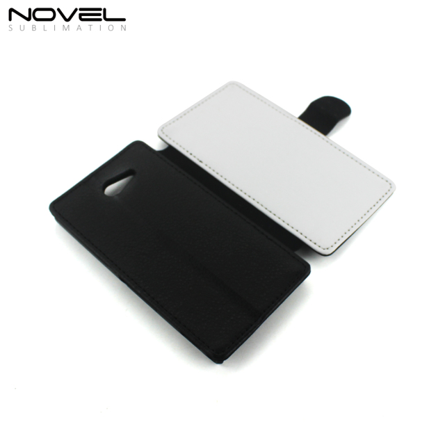 Phone Wallet For Sony M2 Sublimation Blank PU Flip Case