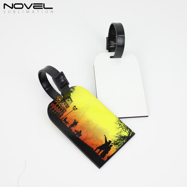 Double sided Printing MDF Luggage Tag NSX-004D