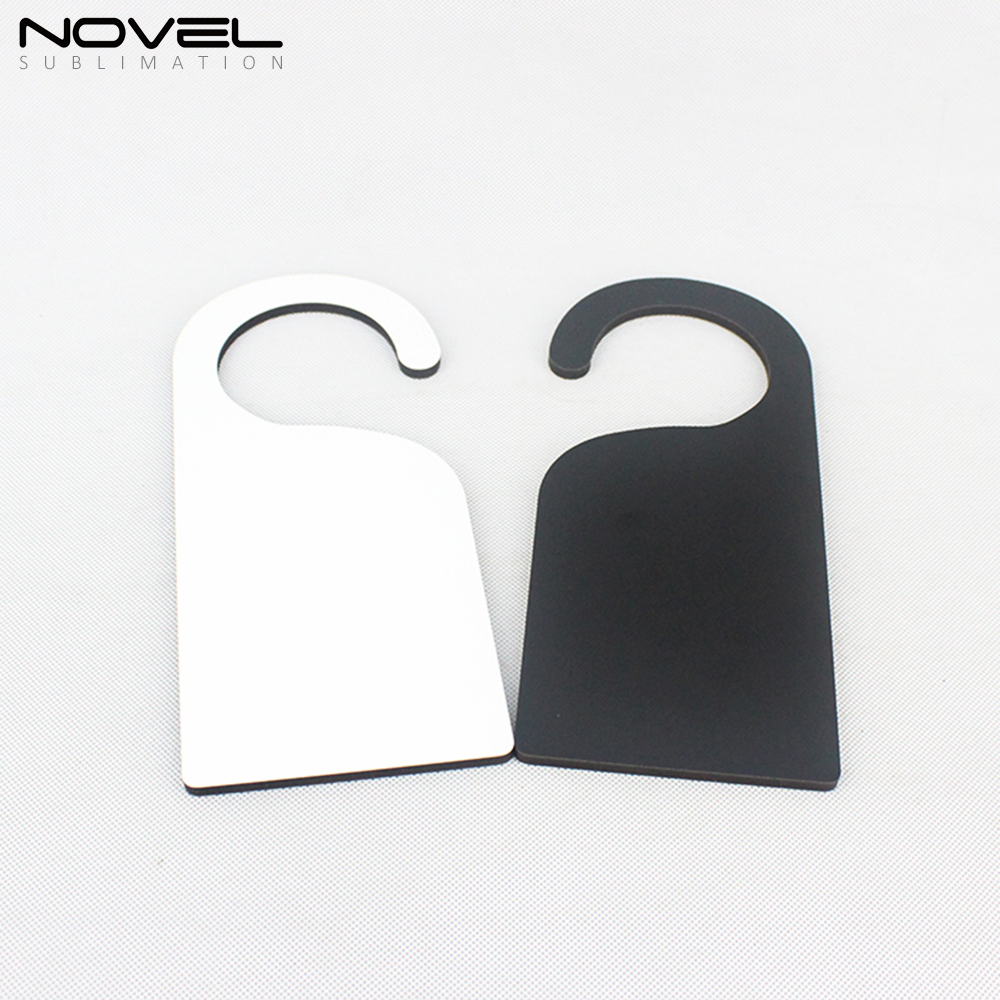 MDF Door Hanger Blank Front Black Back
