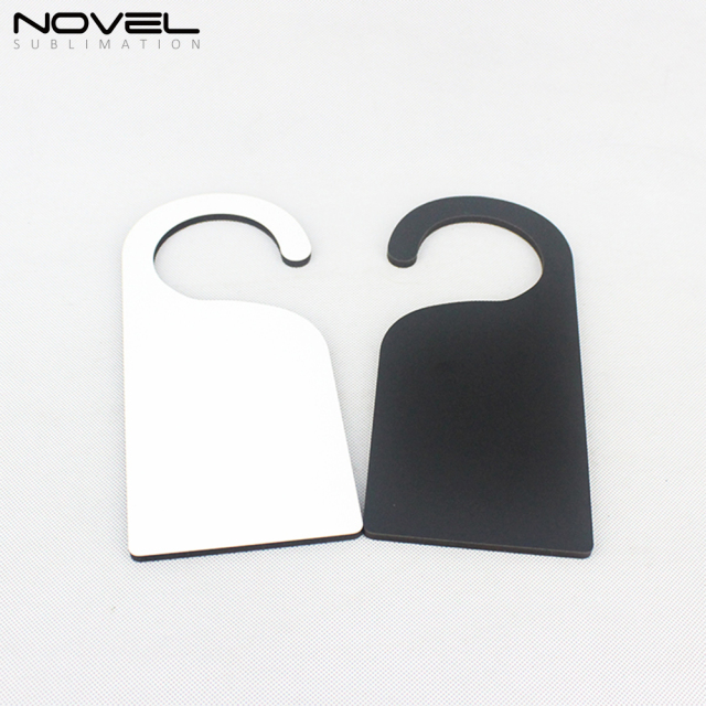MDF Door Hanger Blank Front Black Back