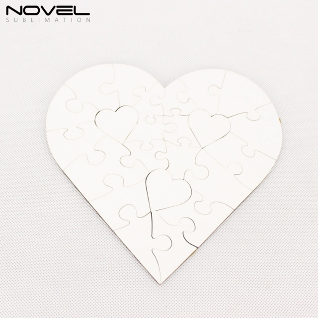 NSPZ-001 Sublimation Heart MDF Puzzle 23p