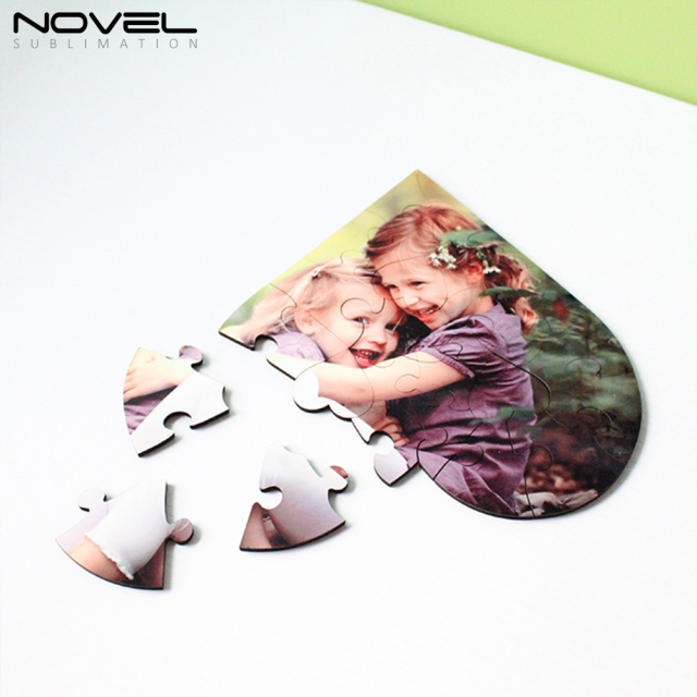 NSPZ-001 Sublimation Heart MDF Puzzle 23p