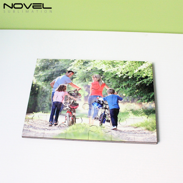 NSPZ-005 Custom Rectangle MDF Jigsaw Puzzle 24p