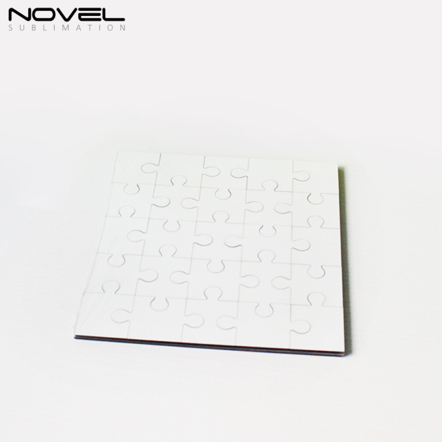 NSPZ-004 Sublimation Square MDF Jigsaw Puzzle 25p