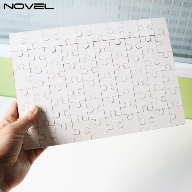 NSPZ-006 DIY Rectangle MDF Jigsaw Puzzle 60p