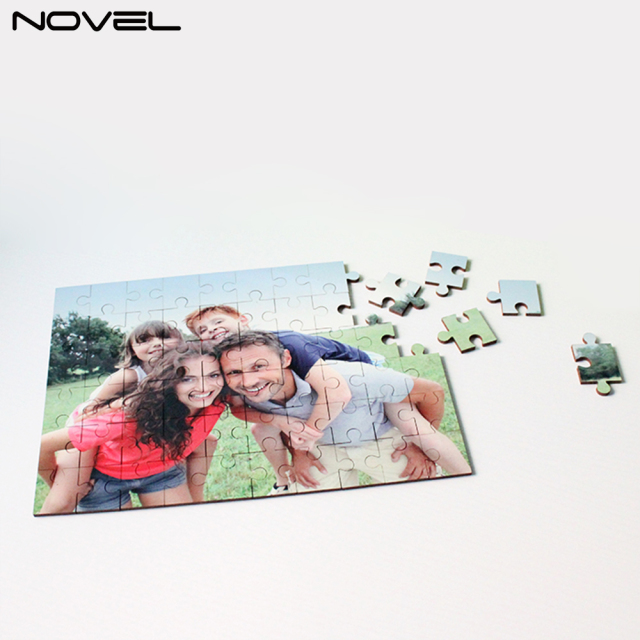 NSPZ-006 DIY Rectangle MDF Jigsaw Puzzle 60p