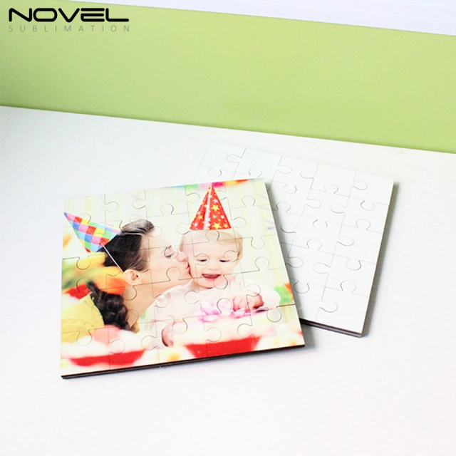 NSPZ-004 Sublimation Square MDF Jigsaw Puzzle 25p