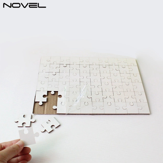 NSPZ-006 DIY Rectangle MDF Jigsaw Puzzle 60p