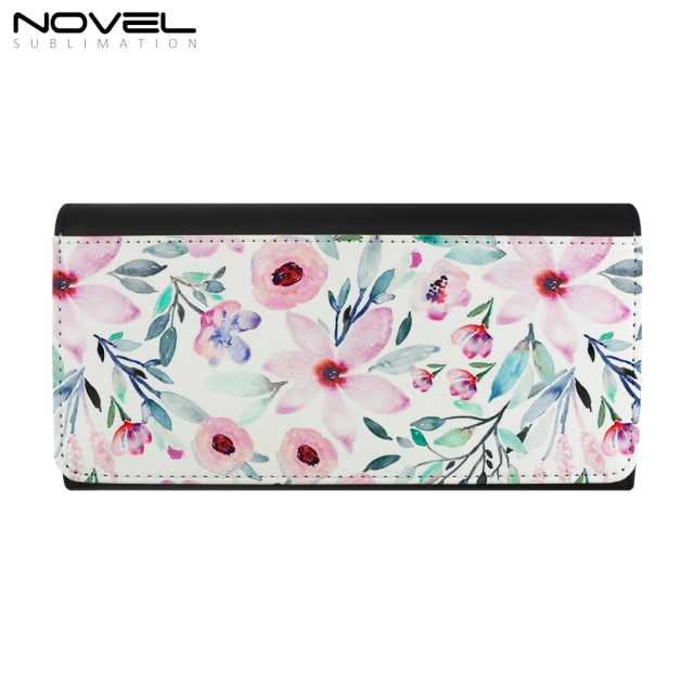 PU Leather Tri-Fold Wallet Women Card Holder Purse