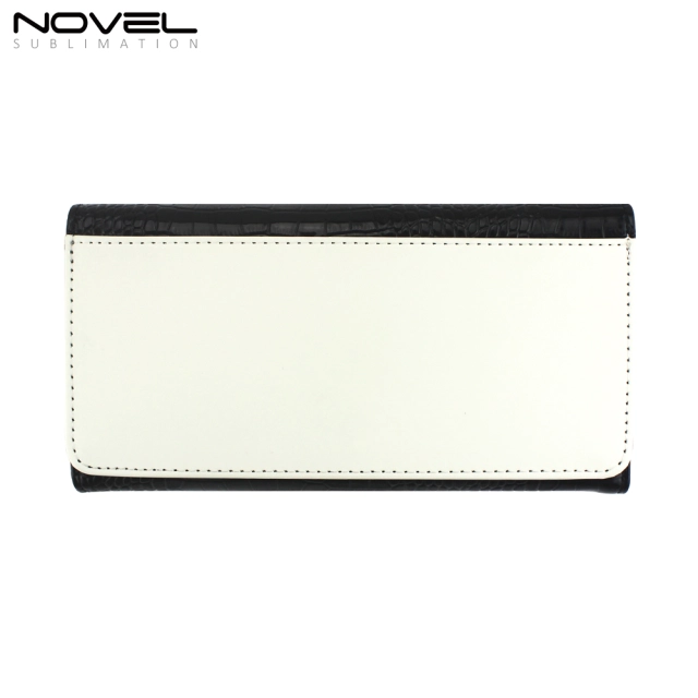 Premium Ladies Tri-Fold Wallet With Crocodile Grain