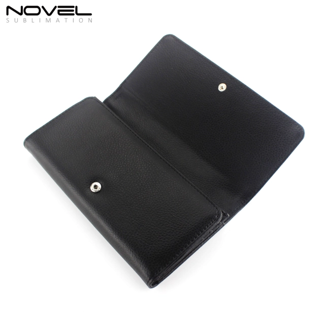 PU Leather Tri-Fold Wallet Women Card Holder Purse