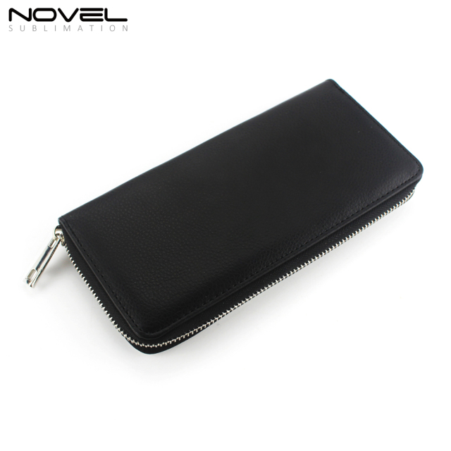 Blank Sublimation PU Zipper Wallet Purse L