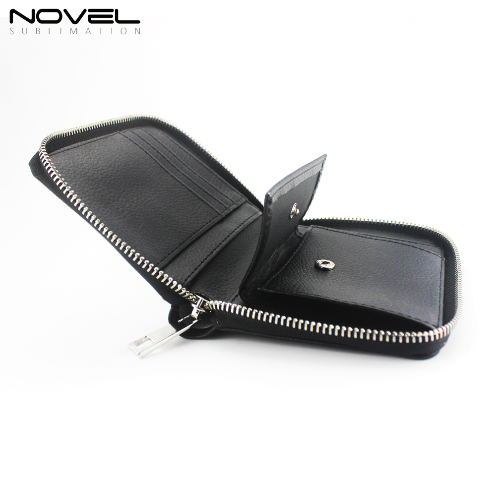 Custom PU Canvas Zipper Wallet Purse M