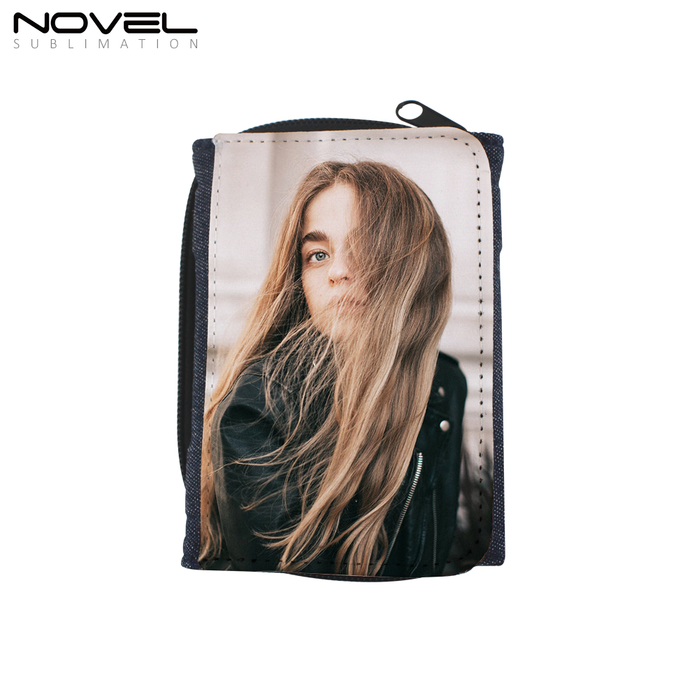 DIY Custom Denim Zipper Wallet Purse