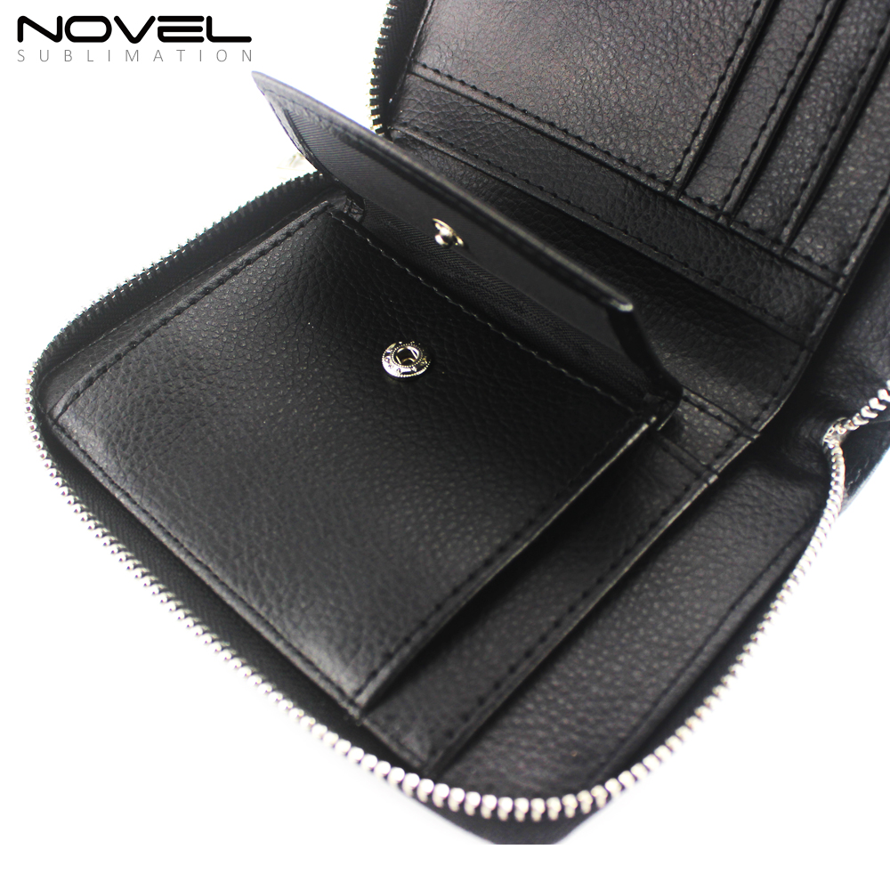 Custom PU Canvas Zipper Wallet Purse M