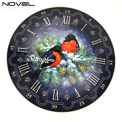 Custom MDF Wooden Wall Clock Circle Dia 270mm