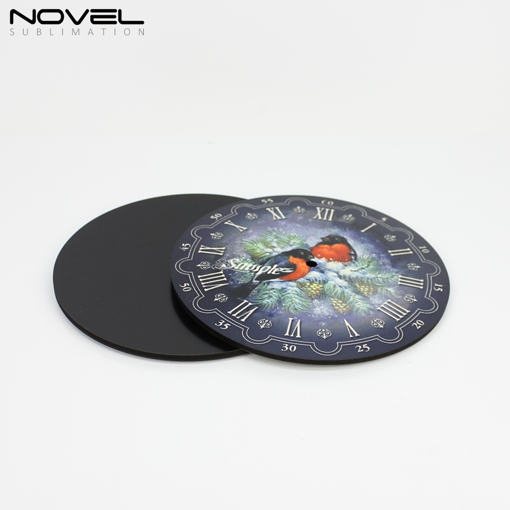 Custom MDF Wooden Wall Clock Circle Dia 270mm