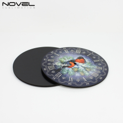 Custom MDF Wooden Wall Clock Circle Dia 270mm