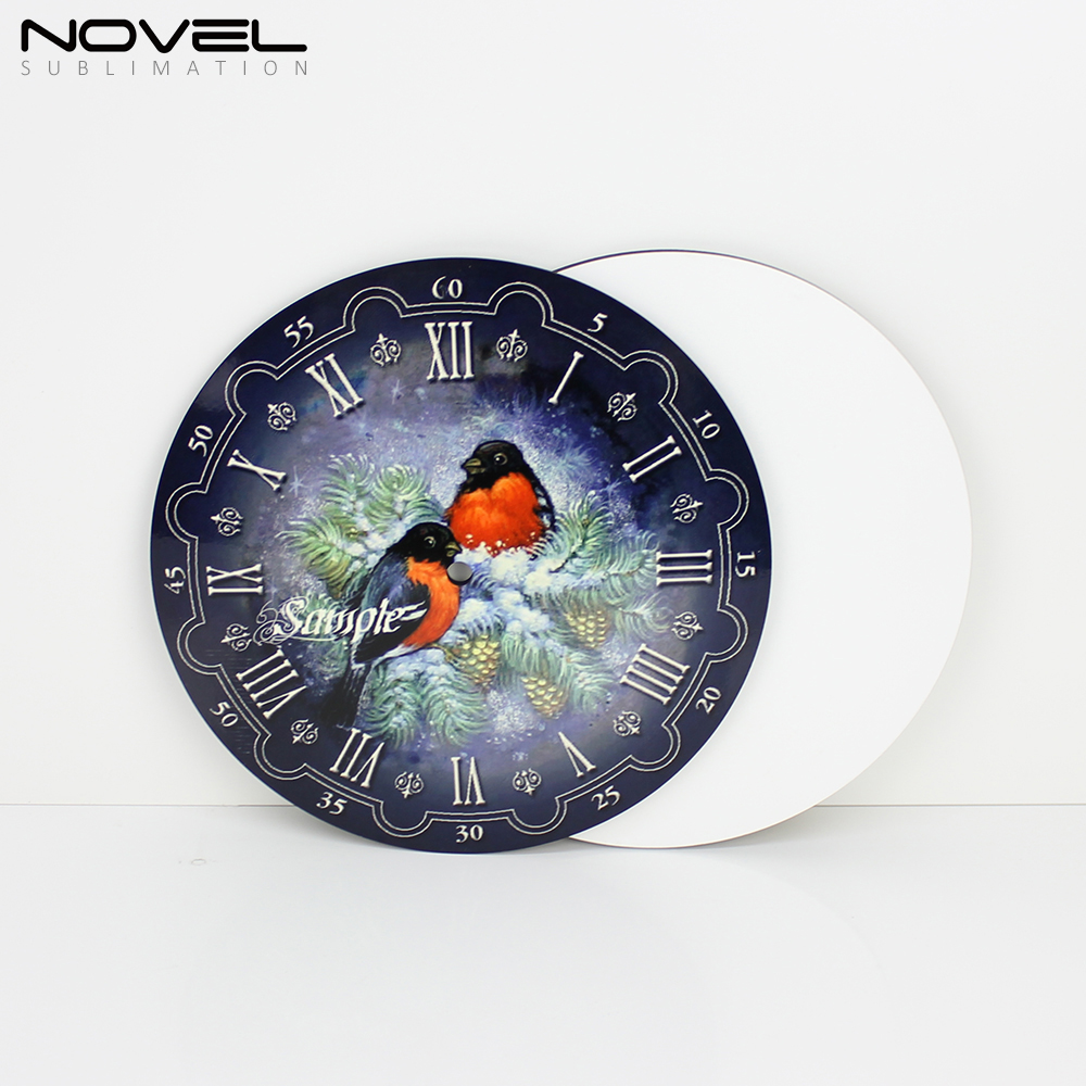 Custom MDF Wooden Wall Clock Circle Dia 270mm
