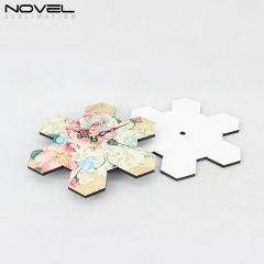 Decorative Wooden MDF Clock Sublimation Wall Clock