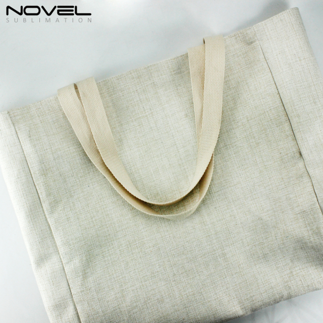 Big Size Linen Tote Bag Personalized Shopping Bag