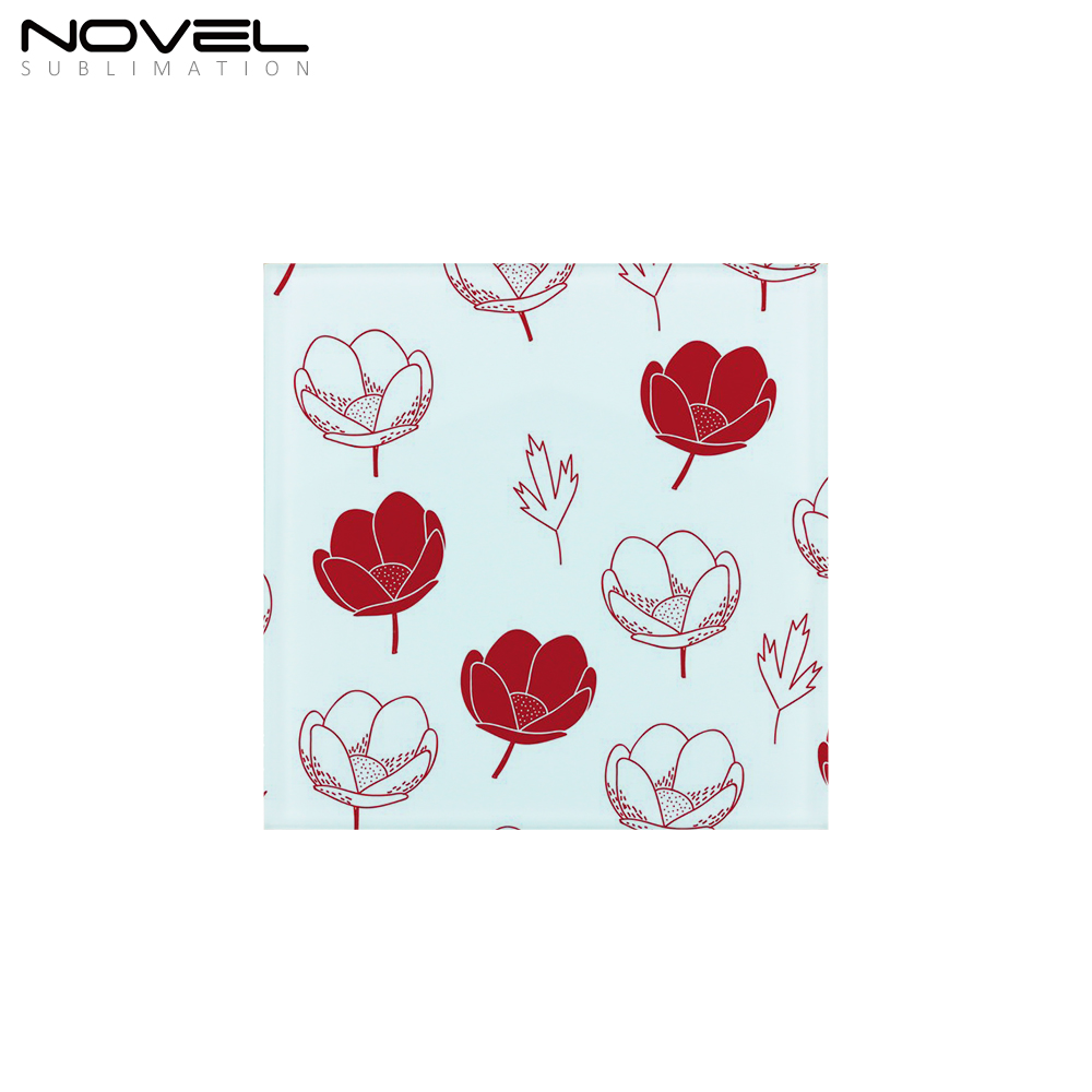 Personalized Circle Glass Coaster Promotion Glass Coaster Round Dye Sublimation Coaster