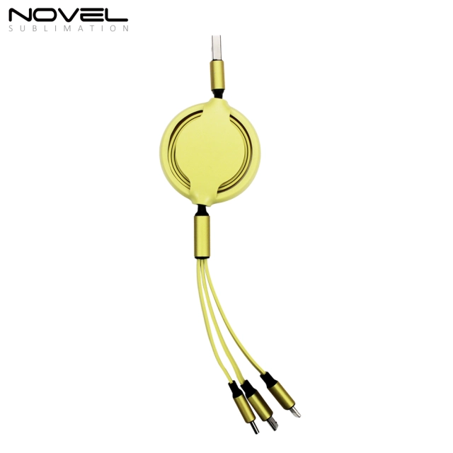 3 IN 1 USB Charging Cable with Lightning, Micro B and Type-C
