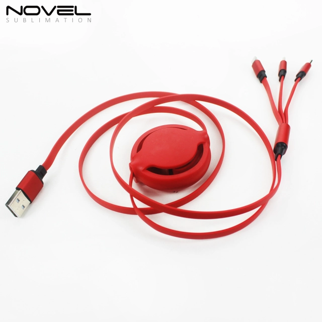 3 IN 1 USB Charging Cable with Lightning, Micro B and Type-C