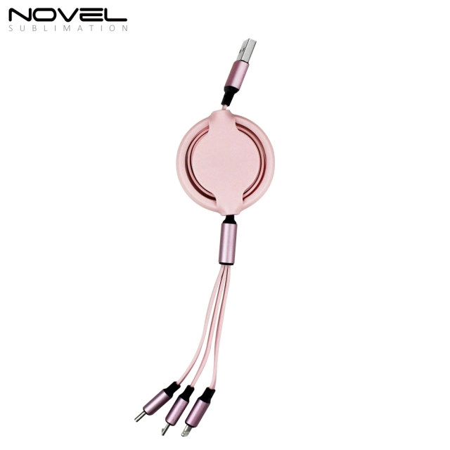 3 IN 1 USB Charging Cable with Lightning, Micro B and Type-C