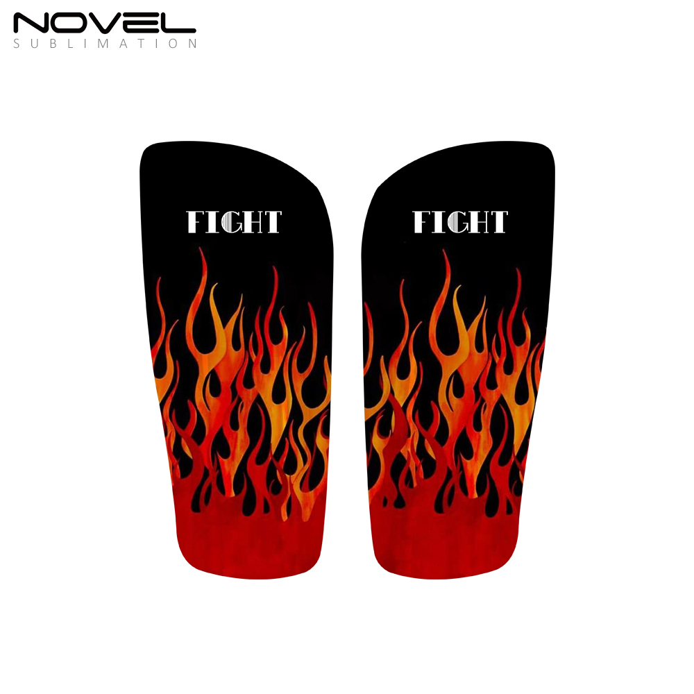 Personalized Sublimation 3D Blank Soccer Shin Guards Glossy Style