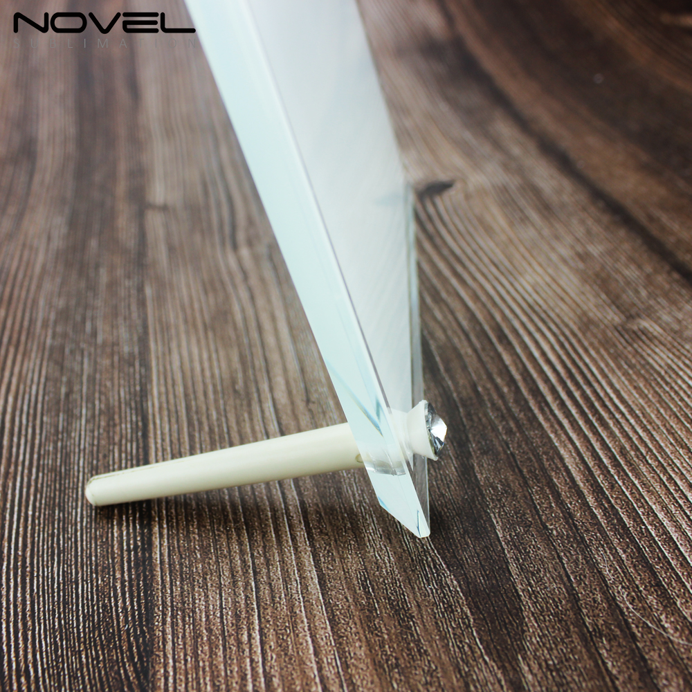 6" Bevel Edge Crystal Photo Frame- BL-02