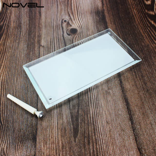 8” Strip Glass Crystal Photo Frame