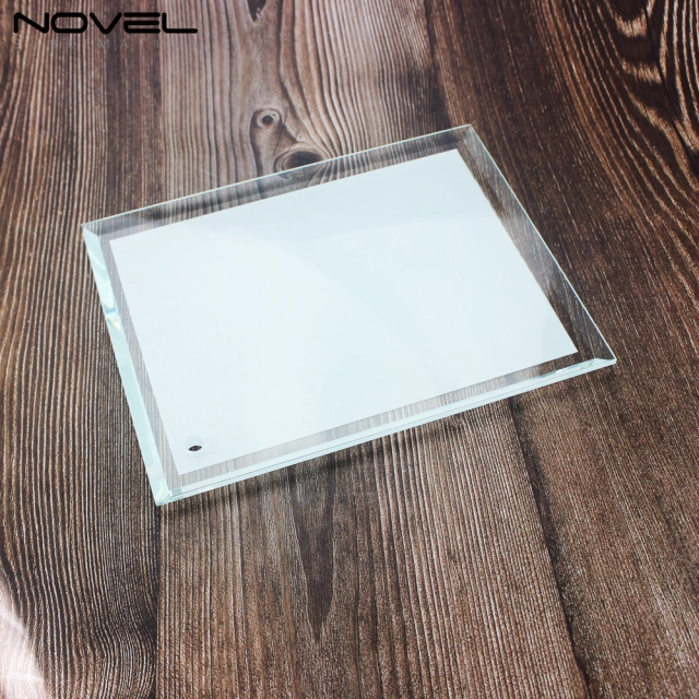 8” Bevel Edge Crystal Photo Sublimation Frame