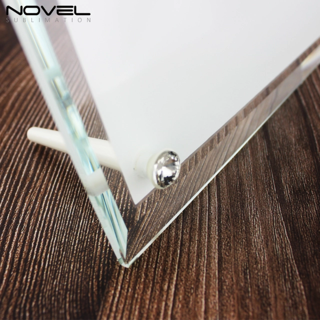 12” Strip Crystal Glass Photo Frame