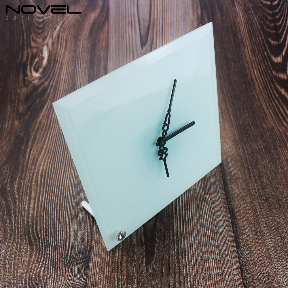 Custom Square Smooth Clock Photo Panel Frame