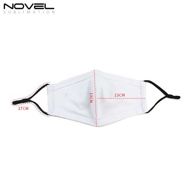 Personalized Sublimation Printing 3D Face Mask More Comfortable Mouth Mask With Elastic Ear Loops