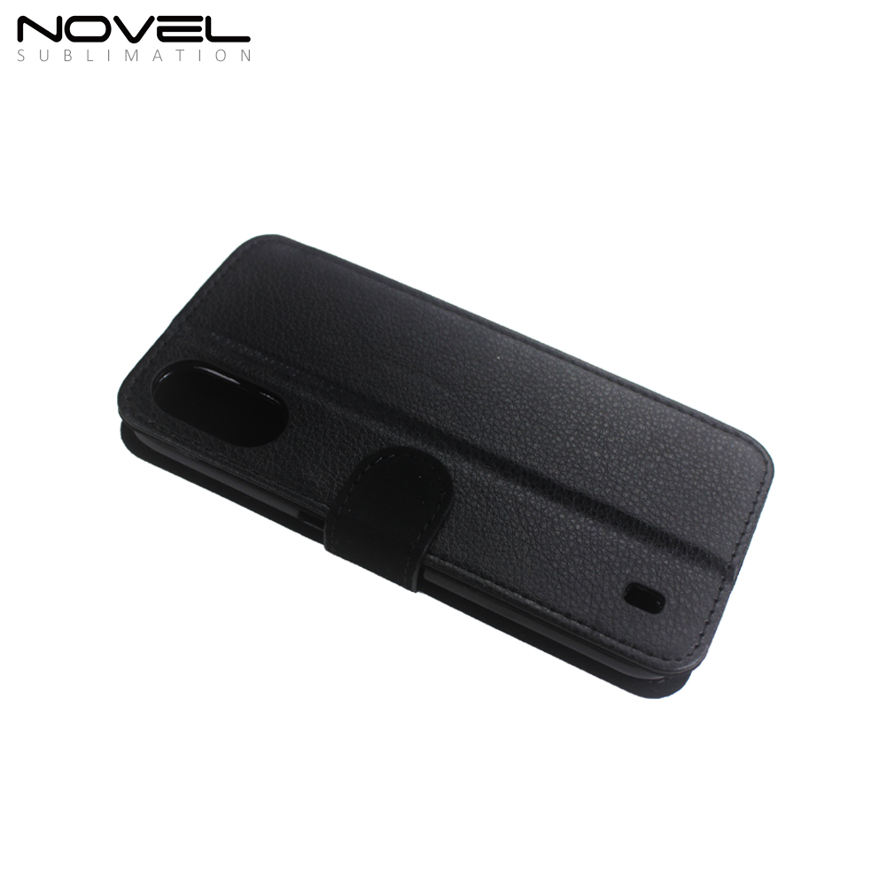 Sublimation Custom PU Flip Cover Phone Wallet For Galaxy A01