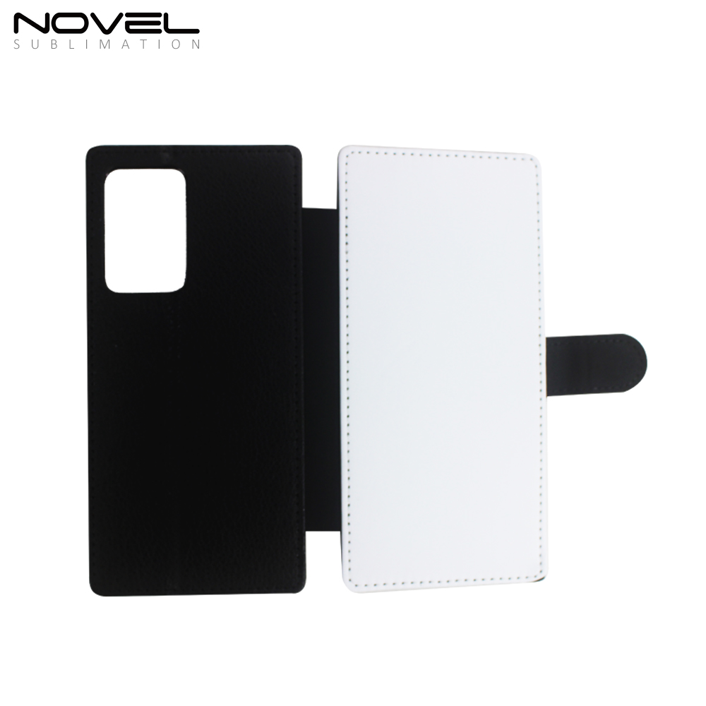 Sublimation PU Leather Wallet Flip Phone Protective Case Cover for Galaxy Note 20 Ultra