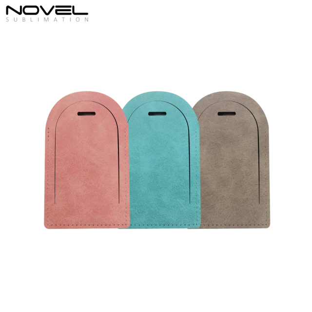 DIY Sublimation PU Leather Luggage Tag Arch Shape #3