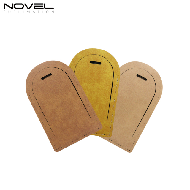 DIY Sublimation PU Leather Luggage Tag Arch Shape #3