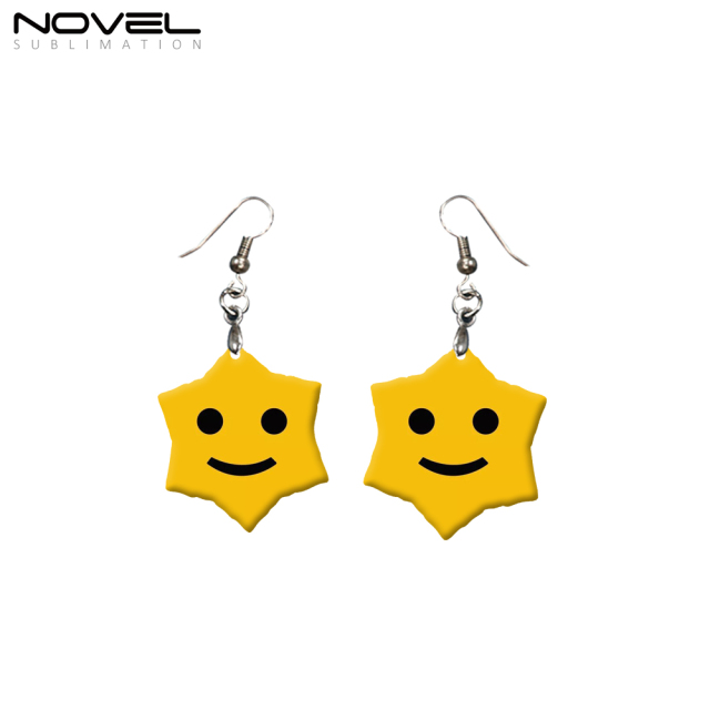 Personalized Earrings Blank Heat Transfer Sublimation MDF Earrings DIY Jewelry