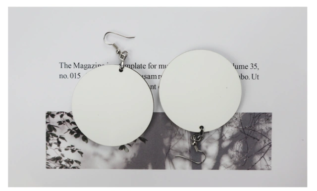 DIY Craft MDF Earrings Sublimation Blank Earring Heat Printing