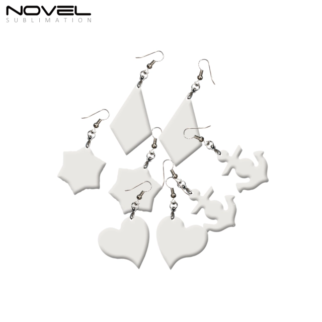 Customized Earrings Blanks MDF Sublimation Printing Earrings for Making DIY Craft