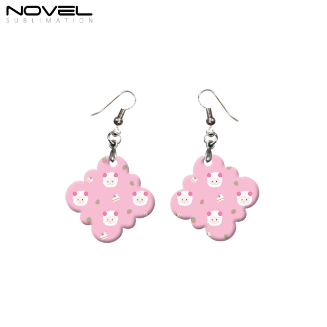 DIY Craft MDF Earrings Sublimation Blank Earring Heat Printing