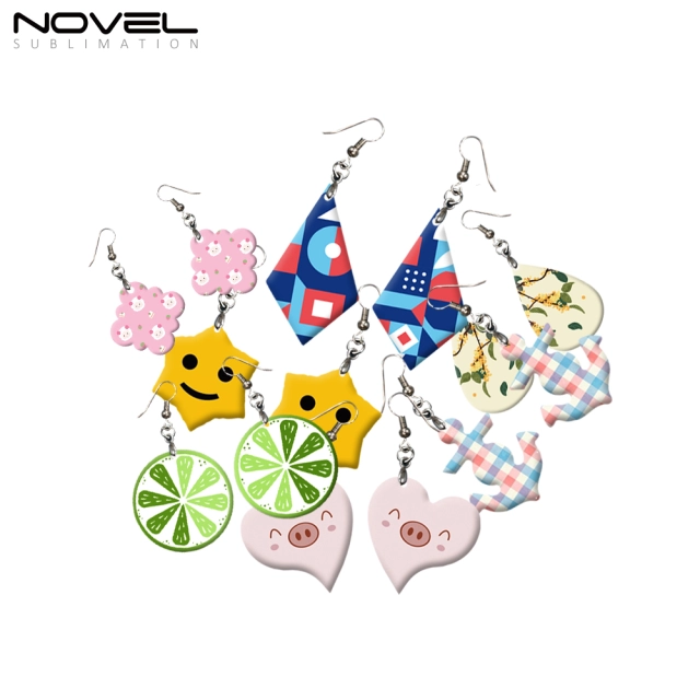 Customized Earrings Blanks MDF Sublimation Printing Earrings for Making DIY Craft