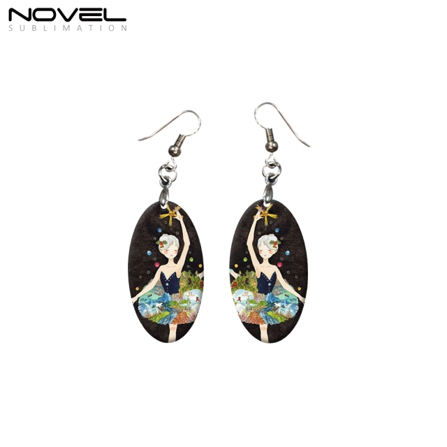 Customized Earrings Blanks MDF Sublimation Printing Earrings for Making DIY Craft