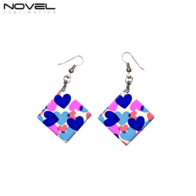 Personalized Earrings Blank Heat Transfer Sublimation MDF Earrings DIY Jewelry