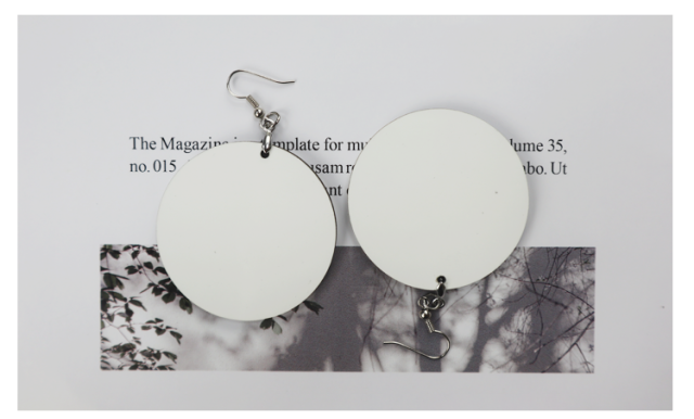 Personalized Earrings Blank Heat Transfer Sublimation MDF Earrings DIY Jewelry